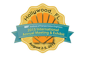 Logo for the 2015 ITE Annual Meeting and Exhibit in Hollywood, Florida.